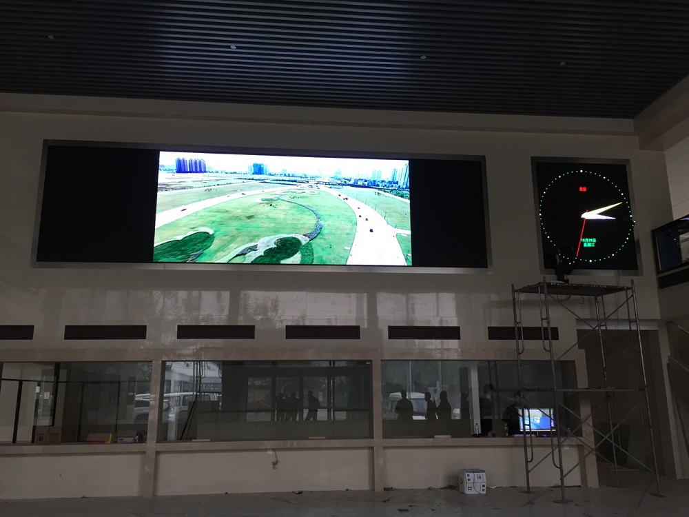 上海徐汇区龙吴路公司大厅室内p4显示屏